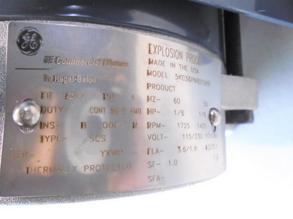 Air Dimensions Dia-Vac Pump R222-FT-EA1-E W/ GE Motor 5KC36PNB210KX